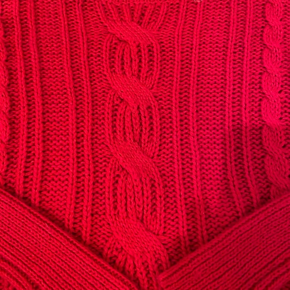 Abercrombie Kids red cable knit sweater - Picture 3 of 5